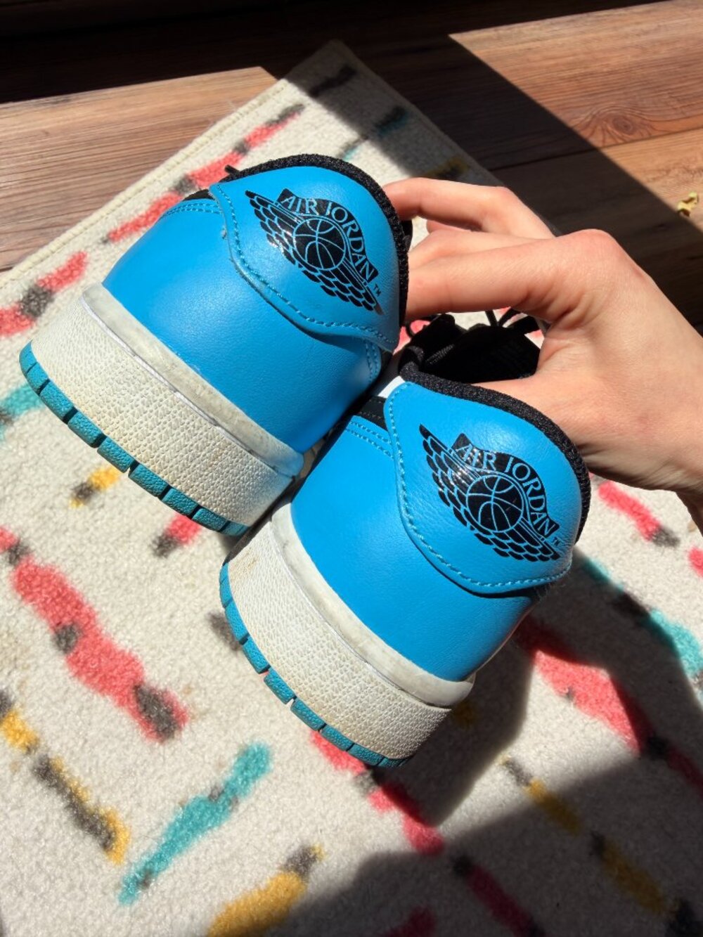 Women’s Jordan 1 Low UNC Baby blues. - Picture 4 of 8